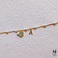 Mermaid's Tail Initial Bracelet