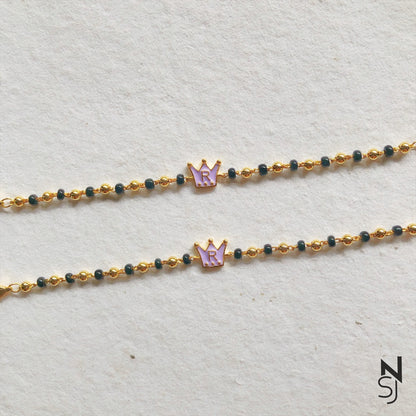 Crown Initial Charm Nazariya