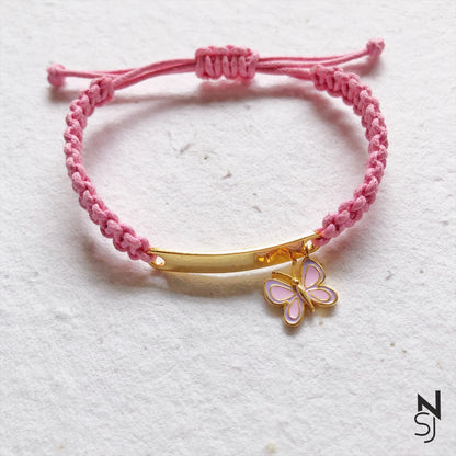 Custom Name Butterfly Bracelet