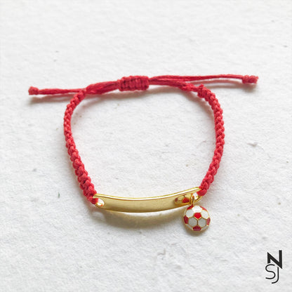 Custom Name Football Bracelet