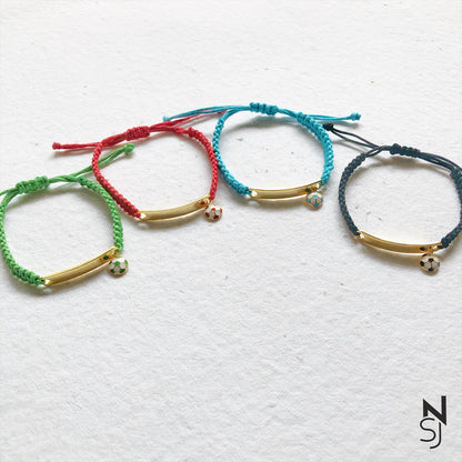 Custom Name Football Bracelet