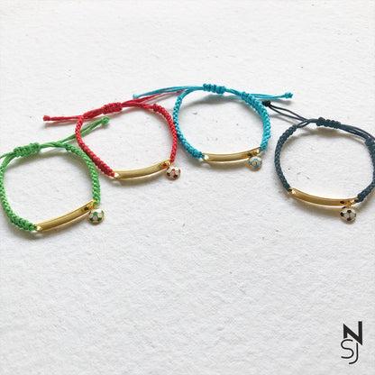 Custom Name Football Bracelet