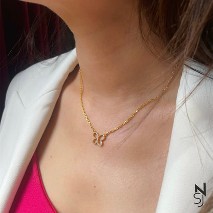 Butterfly Neckchain | Personalised 925 Silver Jewellery for Kids | Niashine