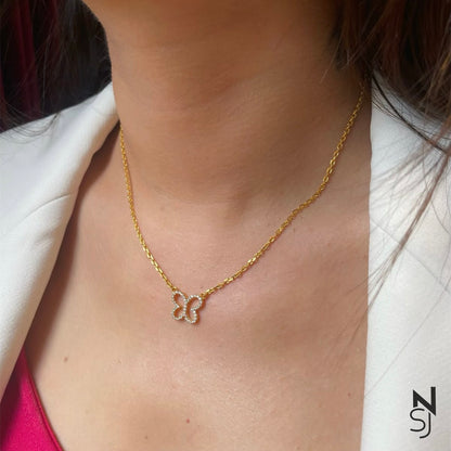 Butterfly Neckchain | Personalised 925 Silver Jewellery for Kids | Niashine