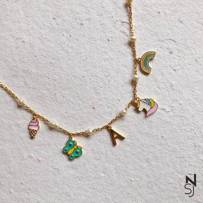 Custom Initial Charm Neckchain