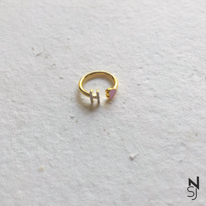 Initial Love Ring | Personalised 925 Silver Jewellery for Kids | Niashine