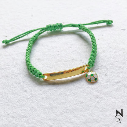 Custom Name Football Bracelet