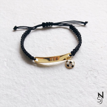 Custom Name Football Bracelet