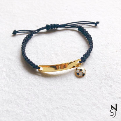 Custom Name Football Bracelet