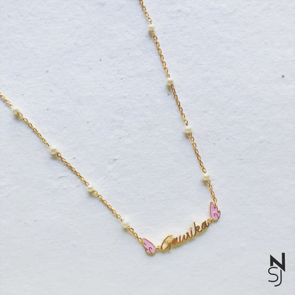 Custom Name Angel Wings Neckchain