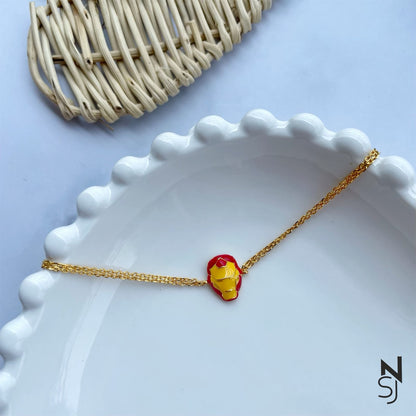 Iron Man Bracelet | Personalised 925 Silver Jewellery for Kids | Niashine