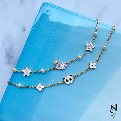 Panda Bracelet | Personalised 925 Silver Jewellery for Kids | Niashine