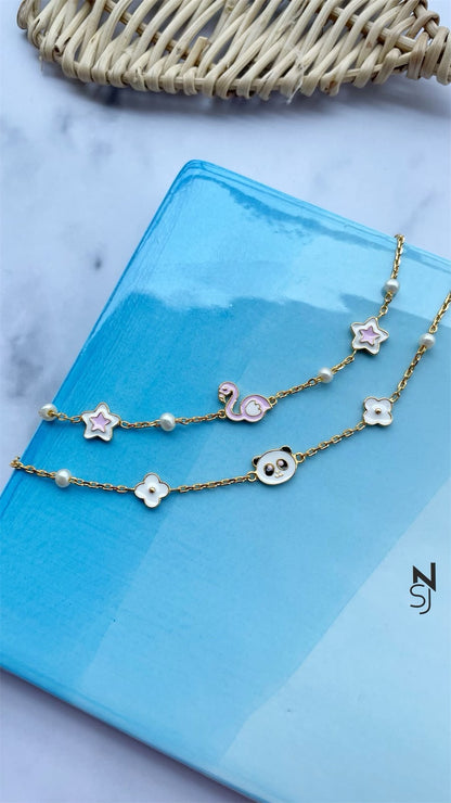 Panda Bracelet | Personalised 925 Silver Jewellery for Kids | Niashine