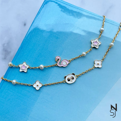 Panda Bracelet | Personalised 925 Silver Jewellery for Kids | Niashine