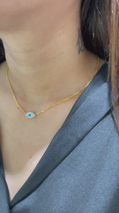 Dainty Evil Eye Neckchain