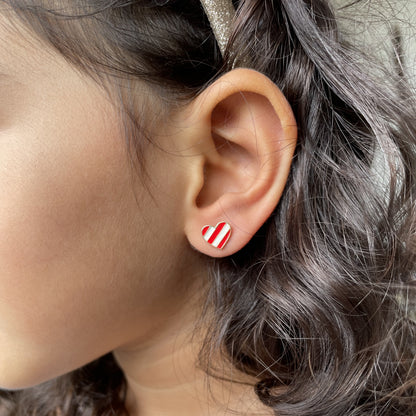 Heart Studs | Personalised 925 Silver Jewellery for Kids | Niashine