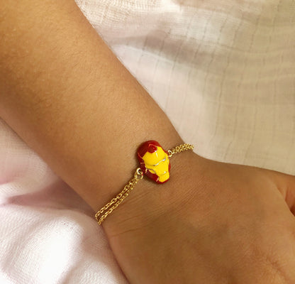 Iron Man Bracelet | Personalised 925 Silver Jewellery for Kids | Niashine