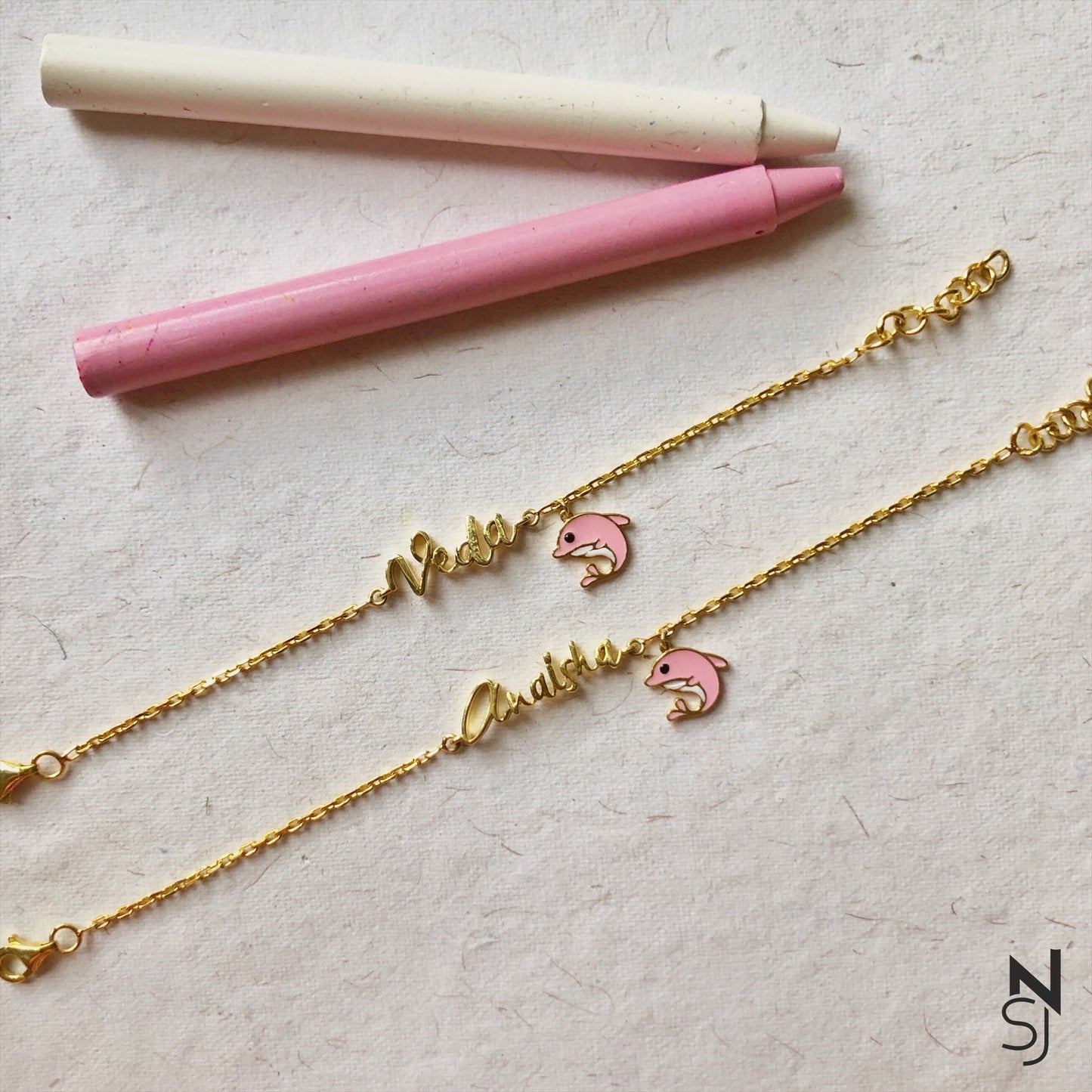 Custom Name with Dolphin Bracelet