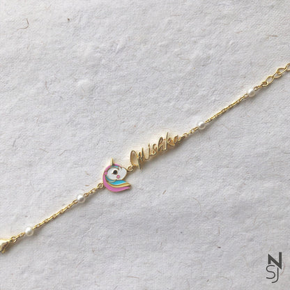 Custom Name with Unicorn Bracelet