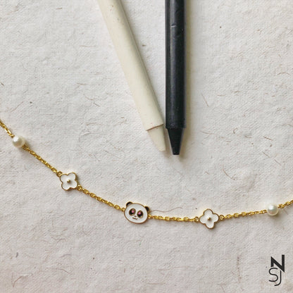 Panda Bracelet | Personalised 925 Silver Jewellery for Kids | Niashine