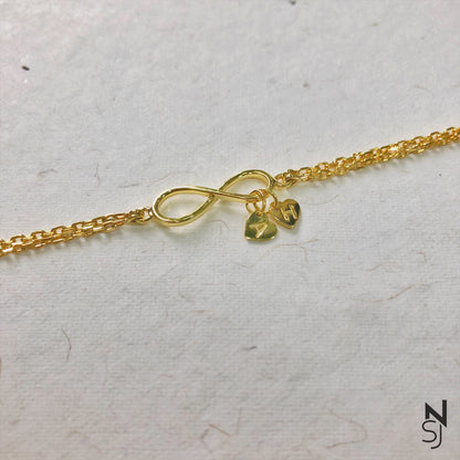 Infinity Bracelet | Personalised 925 Silver Jewellery for Kids | Niashine