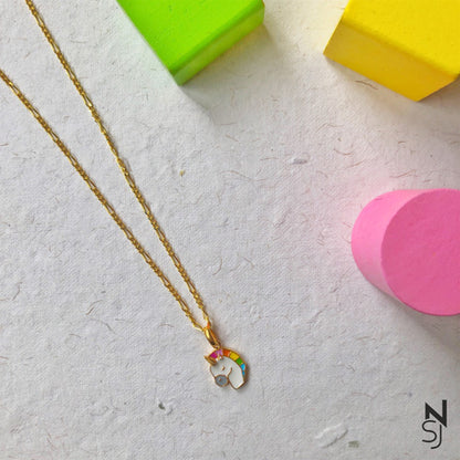 Unicorn Neckchain | Personalised 925 Silver Jewellery for Kids | Niashine