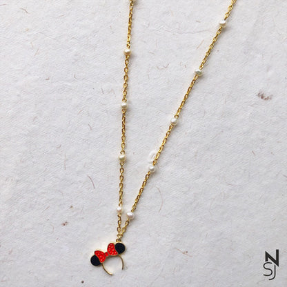 Minnie Neckchain | Personalised 925 Silver Jewellery for Kids | Niashine