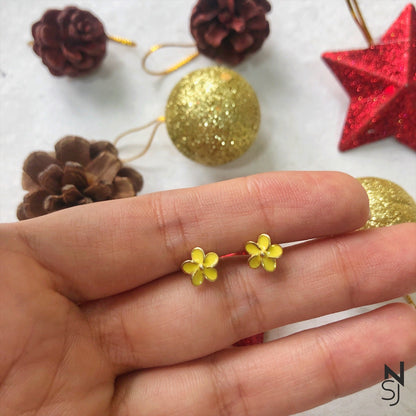 Flower Studs | Personalised 925 Silver Jewellery for Kids | Niashine