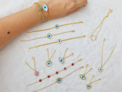 Evil Eye Bracelet | Personalised 925 Silver Jewellery for Kids | Niashine
