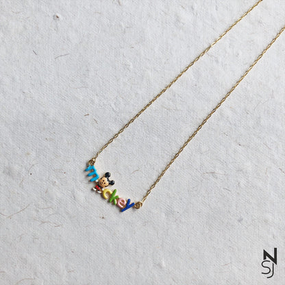 Mickey Neckchain | Personalised 925 Silver Jewellery for Kids | Niashine