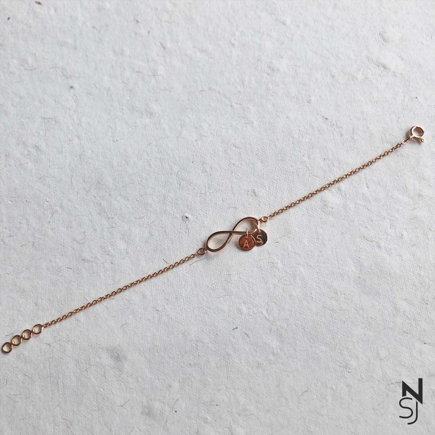Infinity Bracelet with initials Bracelet