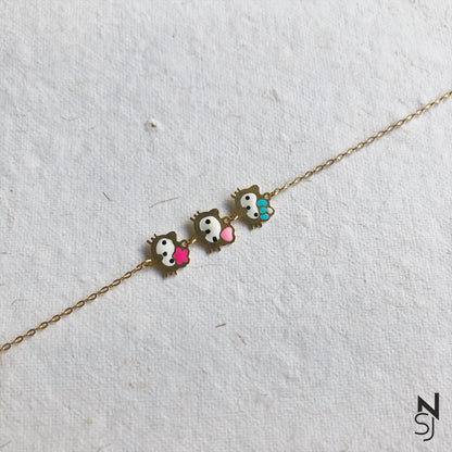 Kitty Bracelet | Personalised 925 Silver Jewellery for Kids | Niashine