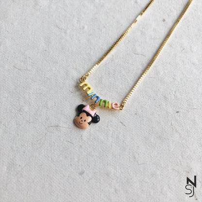 Minnie Neckchain | Personalised 925 Silver Jewellery for Kids | Niashine