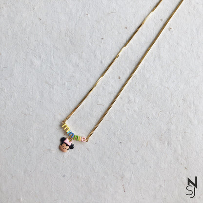 Minnie Neckchain | Personalised 925 Silver Jewellery for Kids | Niashine
