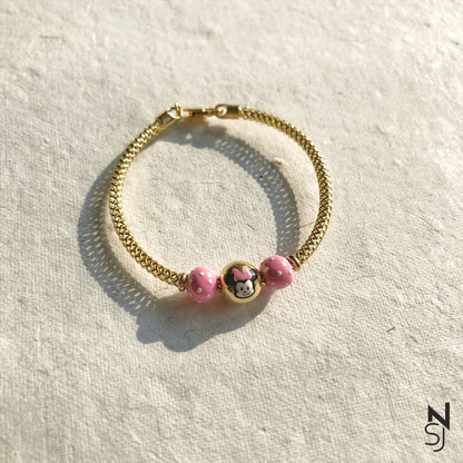 Minnie Bracelet | Personalised 925 Silver Jewellery for Kids | Niashine