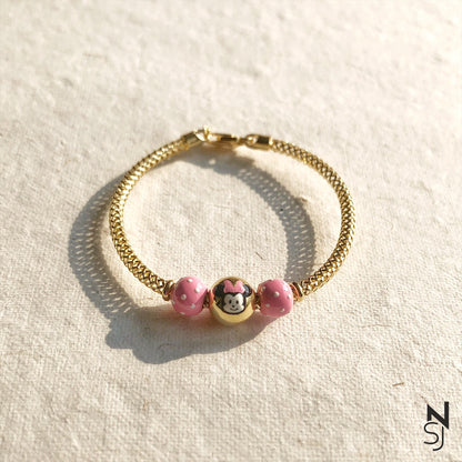 Minnie Bracelet | Personalised 925 Silver Jewellery for Kids | Niashine