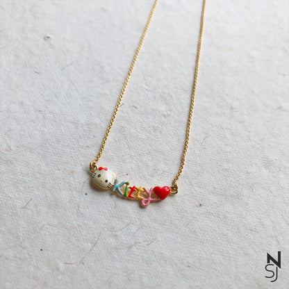 Kitty Neckchain | Personalised 925 Silver Jewellery for Kids | Niashine