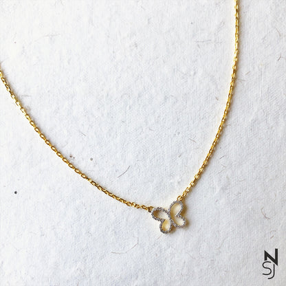 Butterfly Neckchain | Personalised 925 Silver Jewellery for Kids | Niashine