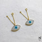 Studded Evil Eye Watch Charm