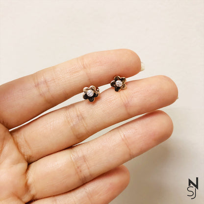 Blooming Flower Studs | Personalised 925 Silver Jewellery for Kids | Niashine
