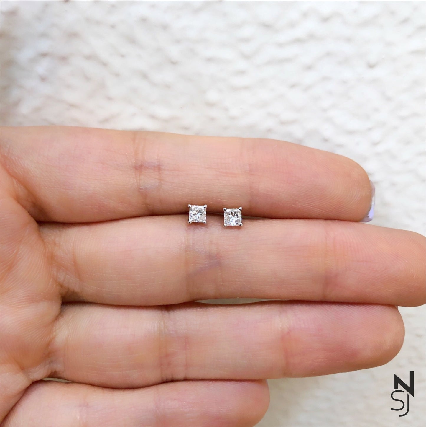 Princess Diamond Studs