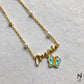 Custom Name Neckchain with a Butterfly Hanging