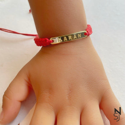 Adjustable Custom Name Bracelet | Personalised 925 Silver Jewellery for Kids | Niashine