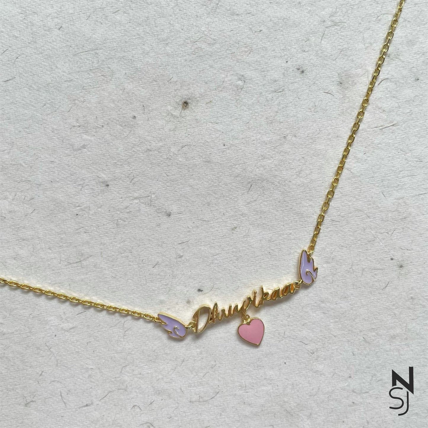 Custom Name Angel Wing Neckchain
