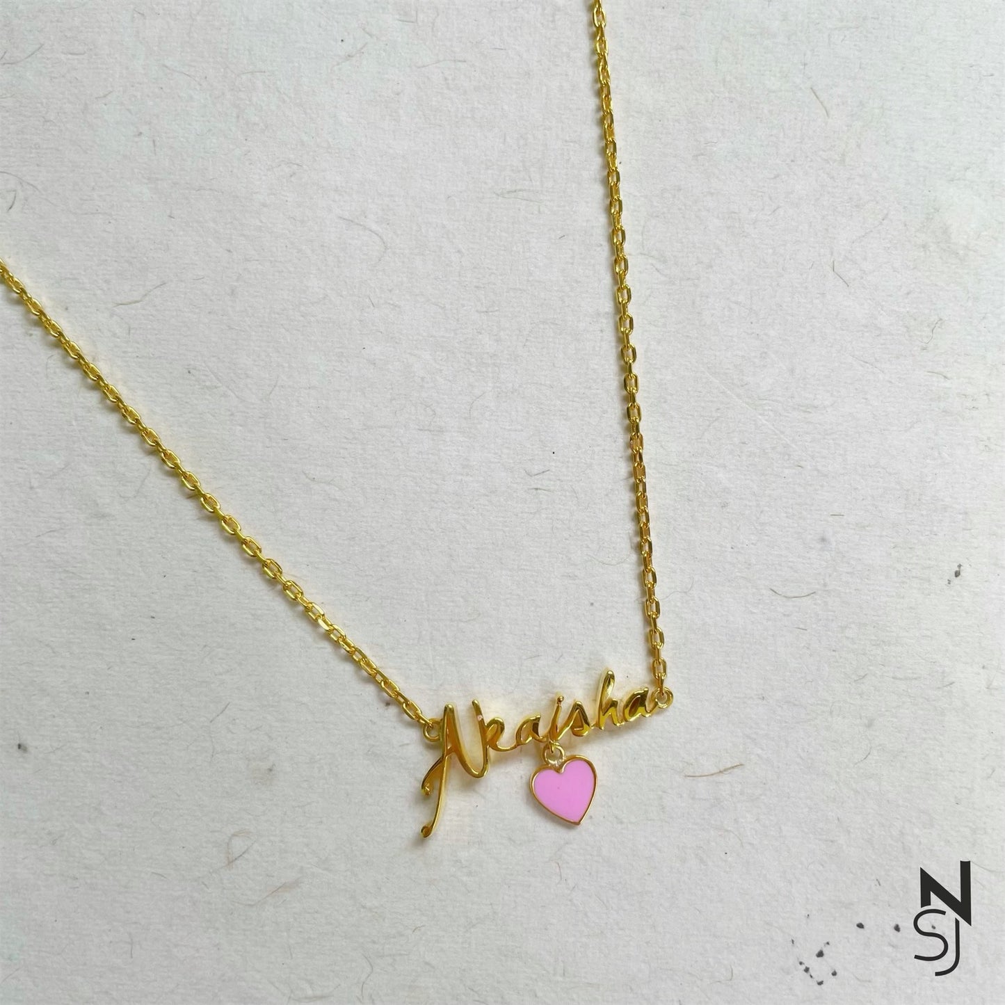Custom Name with Heart Neckchain