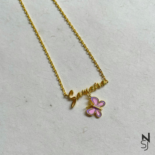 Custom Name with Butterfly Neckchain