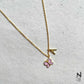 Butterfly with Custom Initial Neckchain