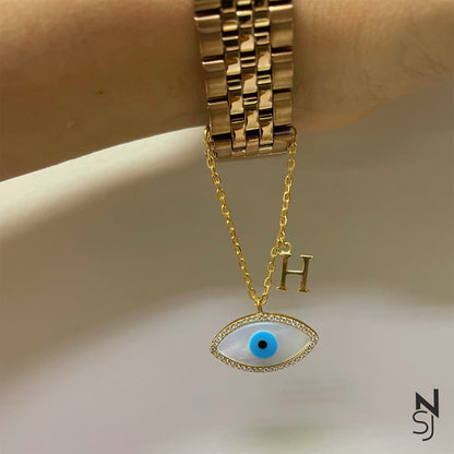 Custom Initial Studded Watch Charm