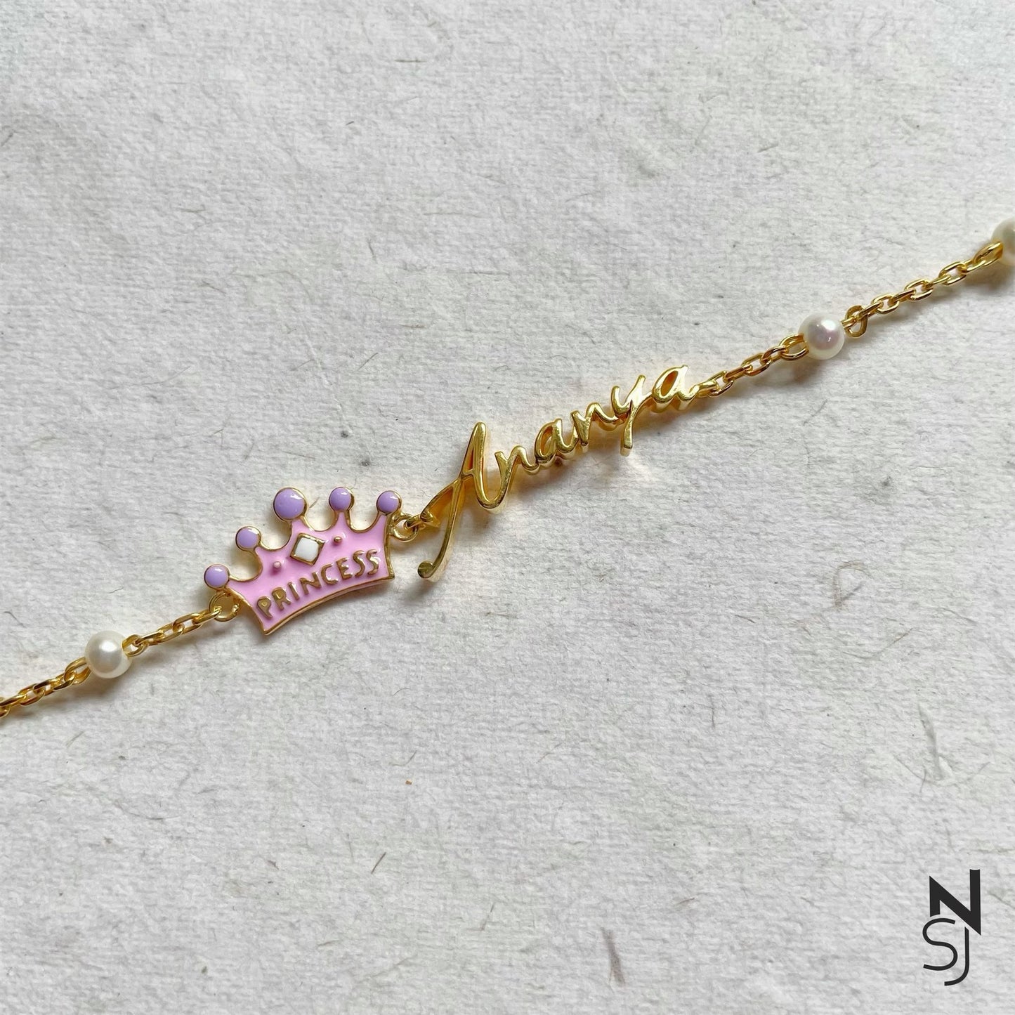 Custom Name Tiara Bracelet