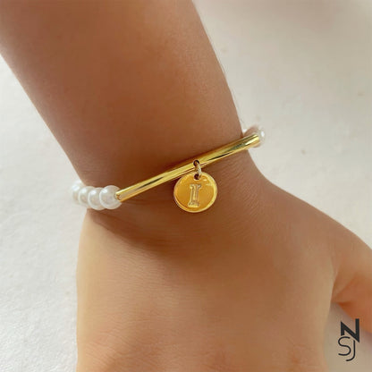 Custom Initial Adjustable Bracelet | Personalised 925 Silver Jewellery for Kids | Niashine